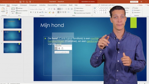 Video Powerpoint: tekst, inhoud en opmaak -  1ste graad A