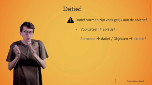 Video De datief: introductie - Klassieke taal en cultuur 1ste graad A