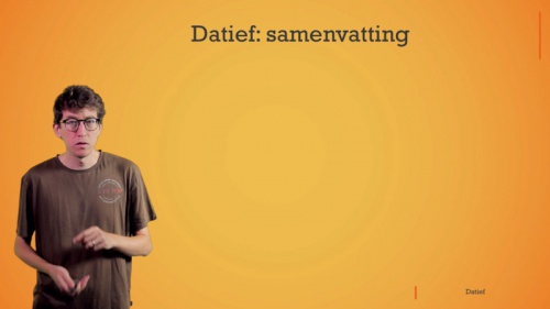 Video De datief: samenvatting -  1ste graad A