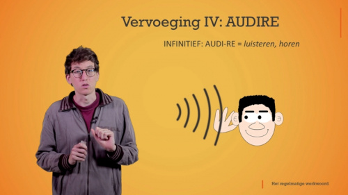 Video Het regelmatig werkwoord vervoeging IV AUDIRE -  1ste graad A