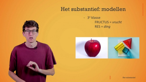 Video Woordsoorten: het substantief algemeen -  1ste graad A