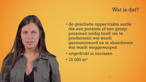 Video Hoe groot is jouw ecologische voetafdruk? - Maatschappelijke vorming 1ste graad B