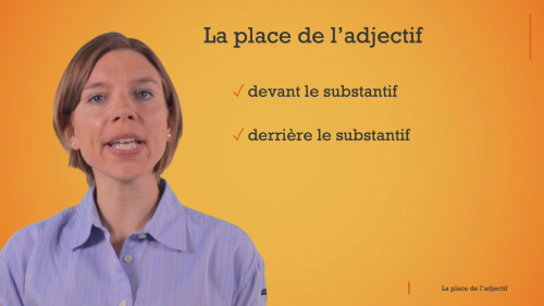 Video La place de l'adjectif - Frans 1ste graad A