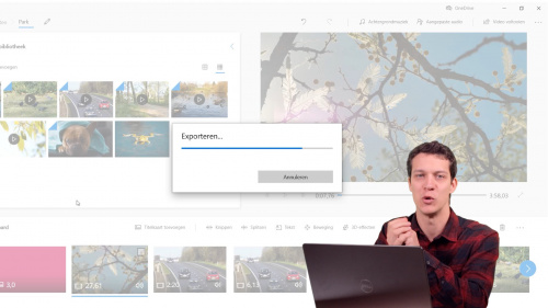 Video Videobewerking: video exporteren -  1ste graad A