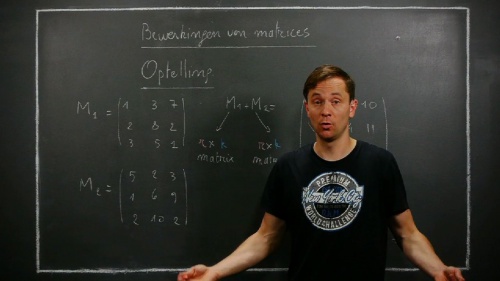 Video Bewerkingen met matrices - optelling -  3de graad