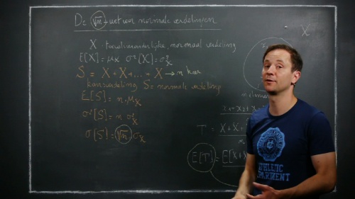 De wortel-n-wet voor normale verdelingen - verwachtingswaarde, variantie en standaarddeviatie