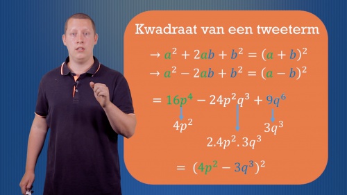 Video OIF – kwadraat van tweetermen -  1ste graad A