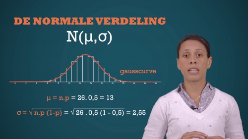 Video Het verband tussen de binomiale verdeling en normale verdeling -  3de graad