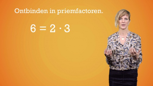 Video Ontbinden in priemfactoren - Wiskunde 2de graad