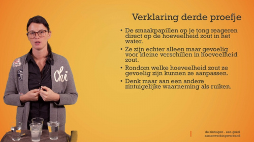 Video De zintuigen: derde proefje met zout - Personenzorg 2de graad