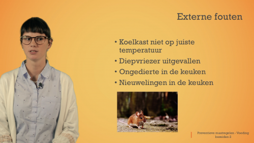 Video Voeding bereiden: het milieu + menselijke & externe fouten -  1ste graad A