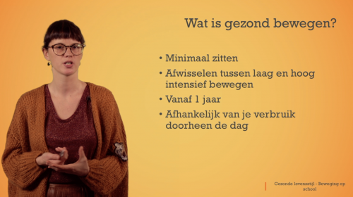 Video Gezond leven: tips voor beweging -  1ste graad A