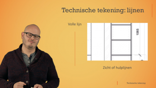 Video Technische tekening: lijnen - Techniek 1ste graad A