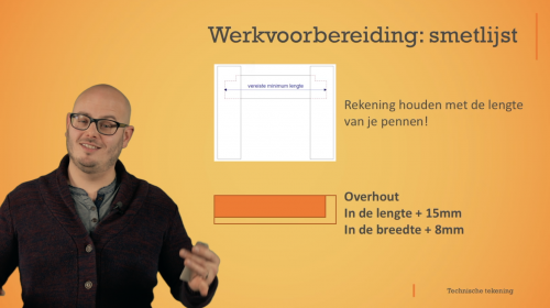 Video Werkvoorbereiding: smetlijst, gereedschappen en werkvolgorde - Houtbewerking 2de graad