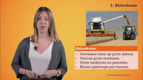 Video Landbouwtypes in Europa. - Aardrijkskunde 1ste graad A