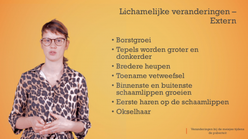 Video Pubertijd meisje: lichamelijke veranderingen -  1ste graad A