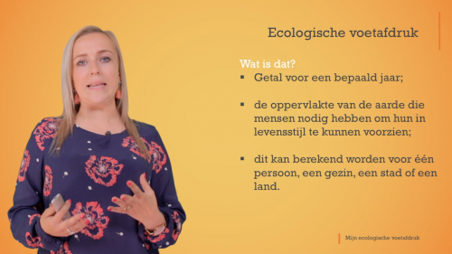 Video De ecologische voetafdruk -  1ste graad A