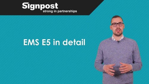 Video EMS E5 in detail bekeken. -  Signpost Academy