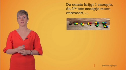 Video Wat is een rekenkundige rij in de getallenleer? Annelies legt uit -  2de graad