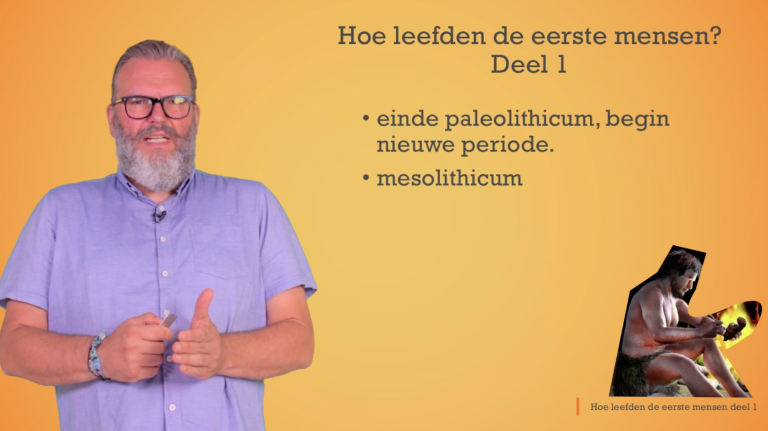 Hoe leefden de eerste mensen -  1ste graad A - 