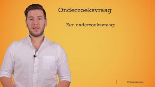 Video Het formuleren van een goede onderzoeksvraag - Natuur en Ruimte 1ste graad B