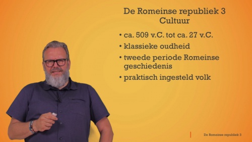 Video De Romeinse republiek deel 3: cultuur -  1ste graad A