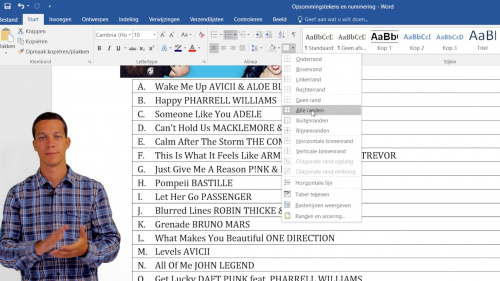 Video Word: alineaopmaak - ICT vaardigheden 1ste graad A